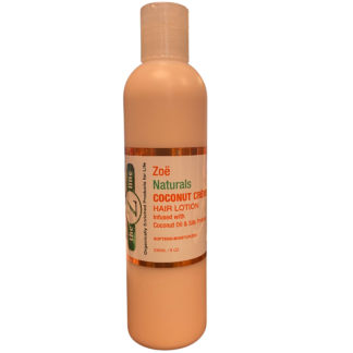 ZOE NATURALS COCONUT CREME HAIR LOTION 8OZ - NEW